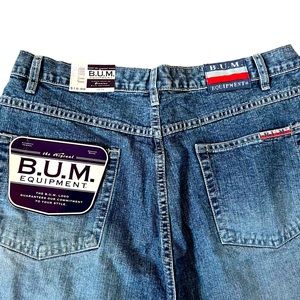 B.U.M. Equipment Vintage NWT High Waisted Plus Size Mom Capri Jeans